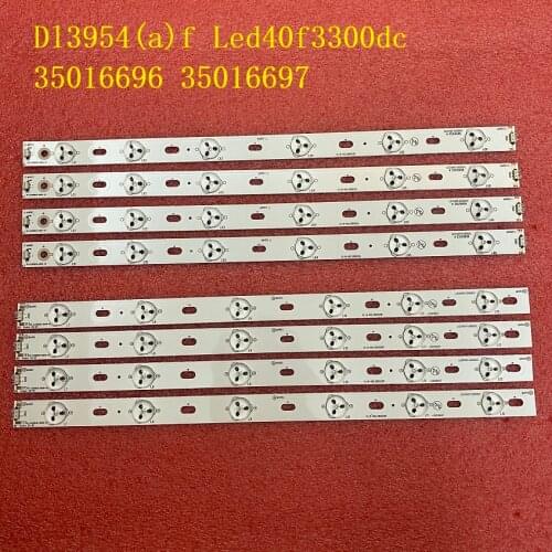 8pcs/set LED backlight strip for Toshiba Dl3954(a)f Konka LED40F3300DC 35016696 35016697