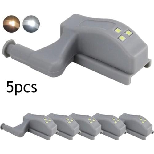 5Pcs LED cabinet light smart touch sensor inner hinge light sensor light bedroom wardrobe kitchen closet night light