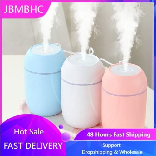 Portable Air Humidifier Ultrasonic USB White Diffuser Essential Oils Nano Mist Sprayer Santitizer for Home Office Bedroom