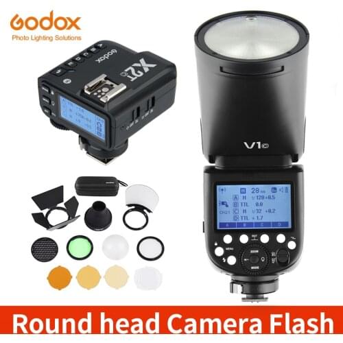 In Stock!!! Godox V1 Flash Speedlight for SONY Canon Nikon Fujifilm Olympus Flash Camera Flashlight TTL Speedlite Li-ion Battery