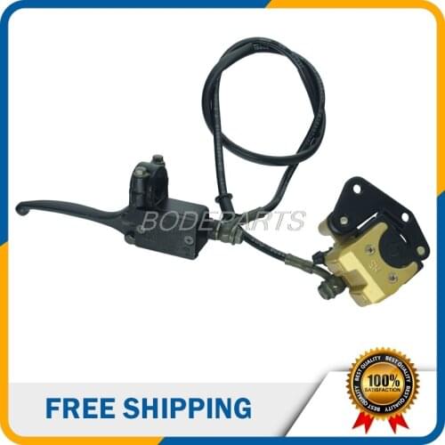 Motorcycle Parts Motorcycle Front Hydraulic Brake Assembly With Brake Pads Hydraulic Cable For Dirt Pit Bike ATV Free Shipping
