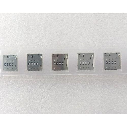 10--200pcs/lot, Original new for Alcatel One Touch Pixi 4 OT 8050 OT8050 8050D sim card reader connector holder socket module