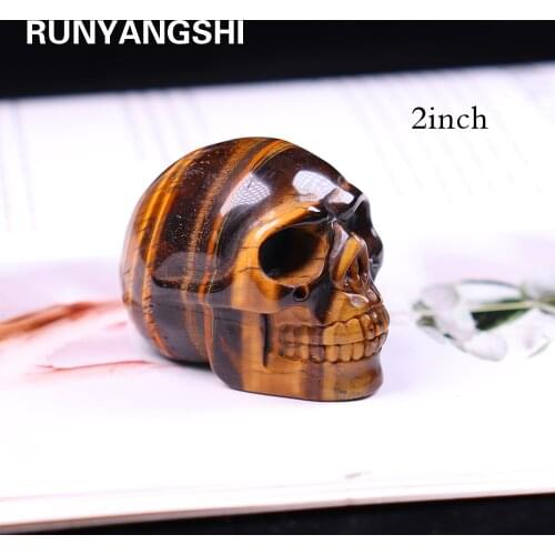 2Inch Natural Crystal Skull jewelry decoration guardian Ghost healing gem family home decoration study room decoration craft