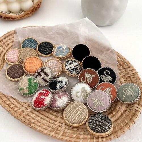 2pcs/lot Metal Cloth Button Cardigan Jacket Decoration Material DIY Clothing Accessories YS201015-2