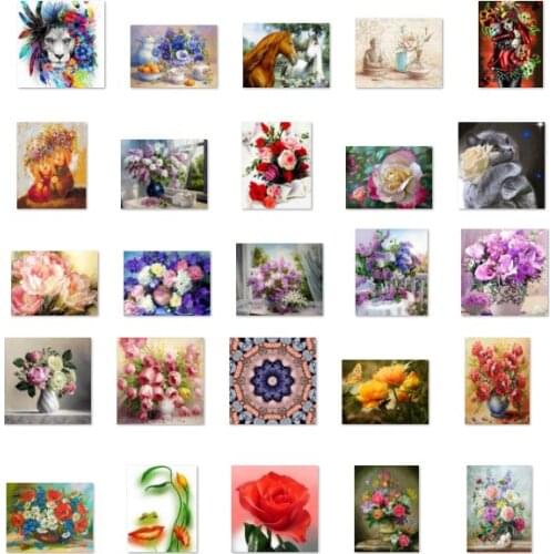 A26259 Window sill lilac flower cross stitch kit people 18ct 14ct 11ct count canvas stitches embroidery DIY handmade needlework