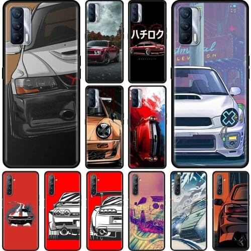 Case for Redmi K40 K30 K20 Pro Fundas For Redmi Note 10 9 8 Pro 9T 9S 8T 7 Coque Japan JDM Sports Car Comic