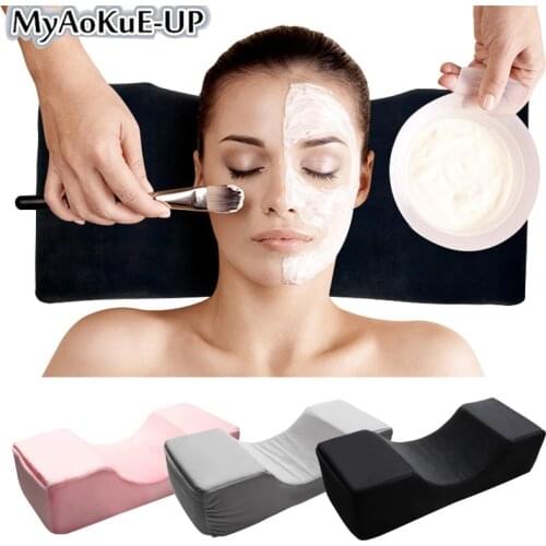 Elastic eyelash pillow Neck Support Eyelash Pillow Soft Grafting Eyelashes Memory Foam Lash Extension Pillow Salon With Pocket