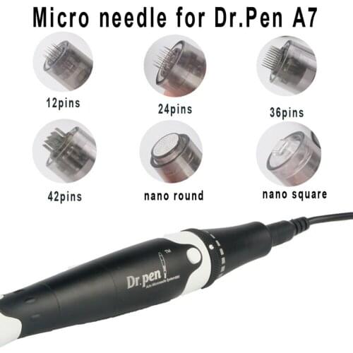 FDA 50pcs Electric Derma Needles Pen Cartridges 9/12/24/36/42/nano pin Needle Tips For Ultima A7 Dr.pen Auto Microneedle Therapy