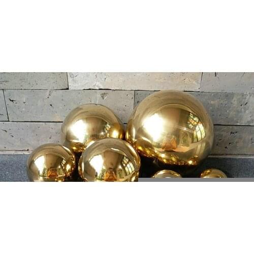 25mm~100mm High Gloss Glitter Stainless Steel Ball Sphere Mirror Hollow Ball For Home Garden Decoration Supplies Ornament