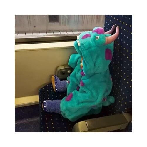 Disney Monsters University Sulley Fashion Anime Rompers Casual Cartoon Long Sleeve Toddler Children Baby Clothes Girl Boy Gifts