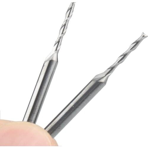 10Pcs 3.175x1.5x12mm Two Flutes End Mill Bits,Cutting Tools,Carbide Tools, Woodworking Tools,CNC Router Bits
