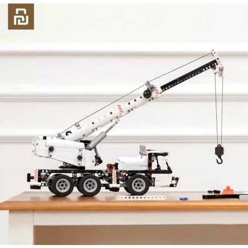 Youpin ONEBOT Building Blocks Miniature Engineering Crane Robot Educational DIY Toys Car Truck 360 Rotating Control Steering