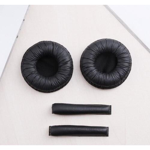 1 Pair Of Ear Cushions With Sennheiser PX100 PX200 Headband Cushions Frog Leather Headphone Cover Sponge Ear Cushions
