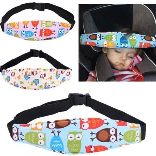 Child Car Sleeping Head Support Belt Pillow Cartoon Pattern Safety Pillow Baby Kids Headrest Adjustable Car Seat Neck Protection
