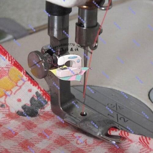 Industrial sewing machine Flat car thin material crimping foot 1.6mm binder 1/16 presser foot Sewing machine presser foot