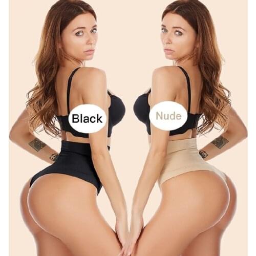 Women Thong Panty Shaper High Waist Tummy Control Panties Slimming Underwear Waist Trainer Shaping Briefs Butt Lifter Shapewear