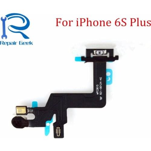 10pcs/Lot New Power Switch On/Off Button Flex Ribbon Cable With Proximity Light Sensor For iPhone 6S Plus 5.5" Replacement Parts