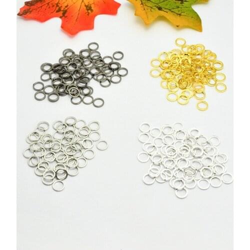 20pcs ZHU RU 7*1*1mm key ring small Round circle shape Charms Making earring Clothes bag shoes jewelry accessories