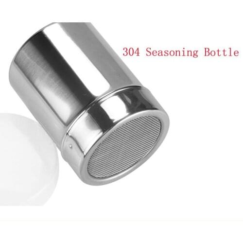 304 Salt Pepper Shaker Set Kitchen Herb & Spice Sets For Spice Tool Condiments Box Cooking Seasoning Bottle Barbecue Tool