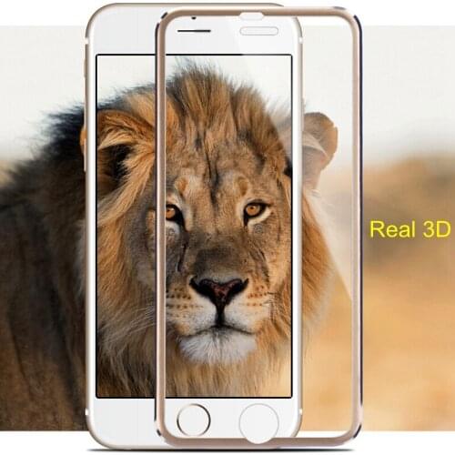 300pcs/Lot 3D Curved Tempered Glass Full Coverage For iPhone X Xs Max XR 8 7 6 Plus 5 Titanium Protective Film Screen Protector