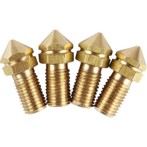 Ultimaker3 3DPrinter Replace Print Brass Nozzle 0.4mm For Ultimaker 3 Spare Parts 3.0mm Filament 4Pcs/set