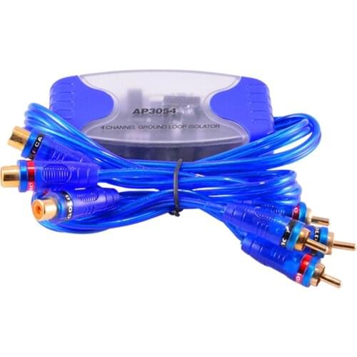 4 Channel RCA Audio Noise Filter Suppressor Ground Loop Isolator Car Stereo