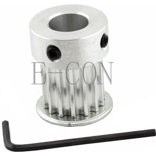 5M HTD5M Aluminum Timing Belt Pulley 15 Teeth 12.7mm Bore 16mm width Stepper Motor