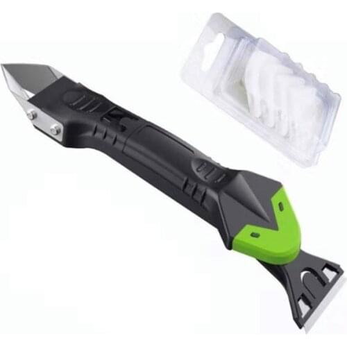 5 In1 Silicone Remover Caulk Finisher Sealant Smooth Scraper Grout Kit Tools For Home