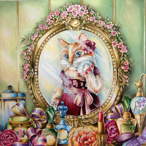 DIY 5D Diamond embroidery Makeup cat icons full square rhinestones diamond mosaic patterns diamond painting Cross Stitch kits