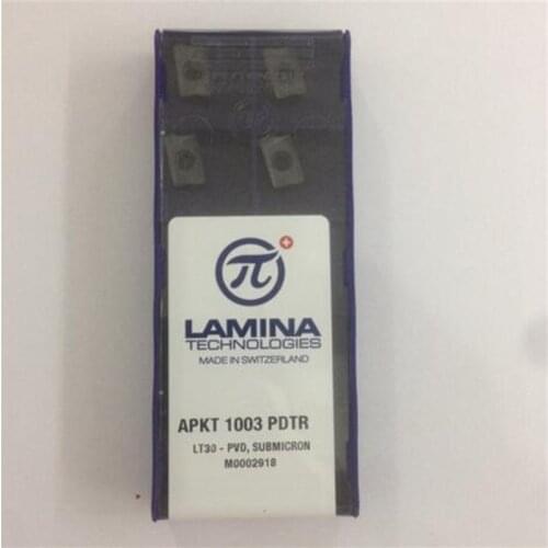 APKT 1003 PDTR LT30 LAMINA CNC blade carbide insert lathe tool 100pcs/lot FREE SHIPPING