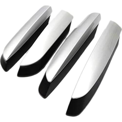 Roof Rack Rail End Cover, 4Pcs Roof Rack Cover Shell Cap Replacement for Toyota RAV4 XA40 2013 2014 2015 2016 2017 2018 Car Acce