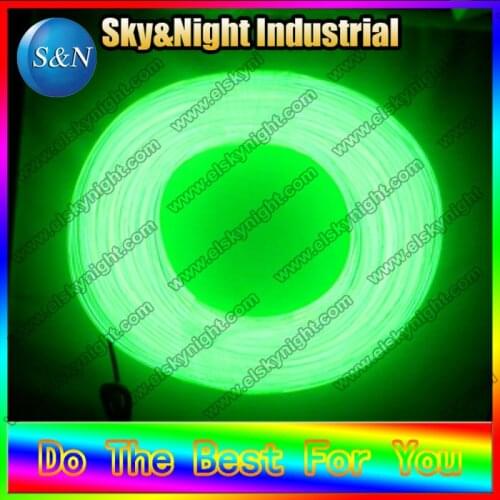Free Shipping Hight brightness 3.2mm-100m Lemon Flexible Neon Light Glow EL Wire Rope Tube without inverter