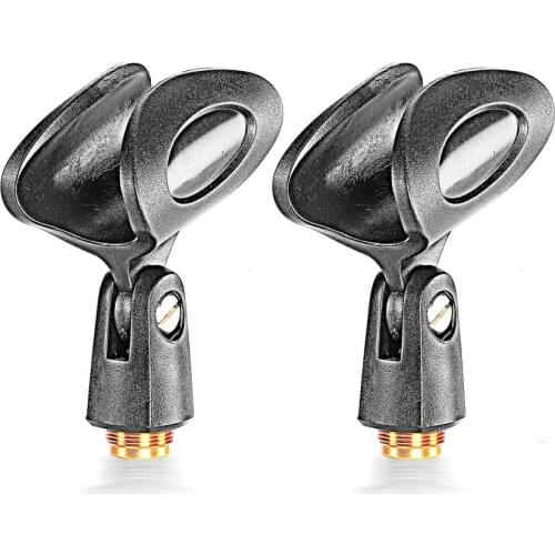 Bolymic Vocal Microphone Clamp Clip Holder Mount For SHURE AKG MZQ1 Wireless Mic