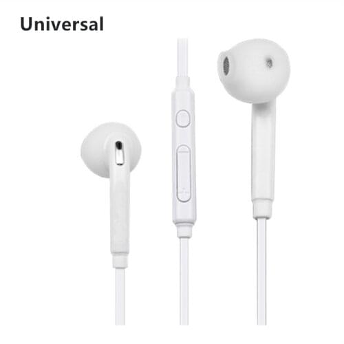 Black Wired 3.5mm Headphones In-ear Headphones With Microphone For Huawei Xiaomi S6 Mobile Phone Earphone Earbuds