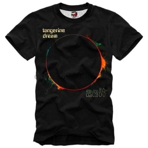 TANGERINE DREAM T-Shirt ZEIT Electronic Music New Age Prog Kraftwerk 3952 DTG Summer Men fashion TeeComfortable t shirt