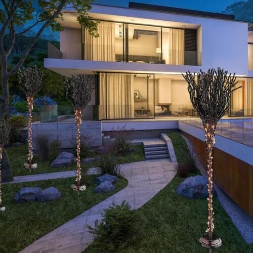 Lawn lamp Halloween Witch Broomstick Pathway Markers Lawn Light Lighted Broomstick Pathway Markers Halloween Garden Decoration