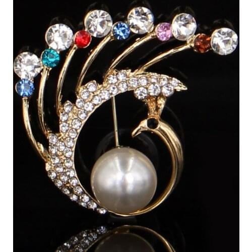 Personality Peacock Brooch Jewelry For Women/men Fashion Jewelry Brooch Pins Metal Scarf Wedding Gift Diy Jewellery Accessories