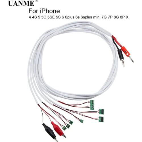 UANME Original DC Power Supply Phone Current Test Cable for Apple iPhone X 8P 8G 7G 6S 6 5S 5G 5 4S Test Wire Repair Tools