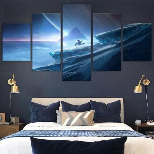 Destiny 2 Beyond the Light Video Game Poster Canvas Art Wall Hanging Painting Frame Wall Picture Living Room and Game Room Decor