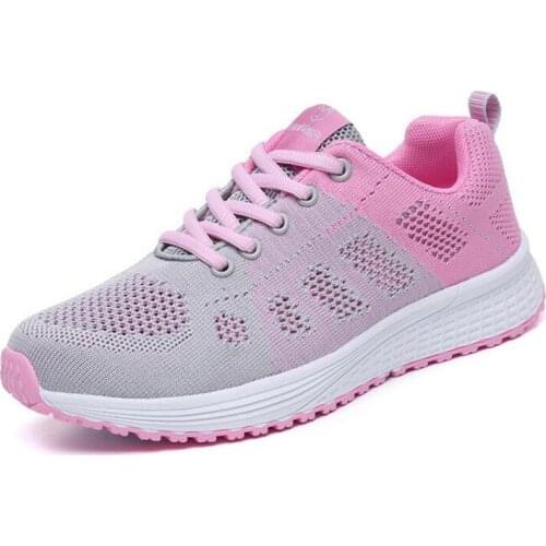 Spring and autumn new shoes fly woven mesh casual shoes flat shoes women