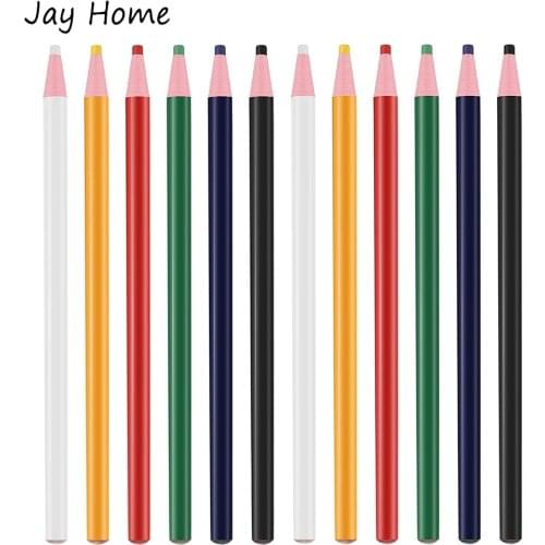 6 Color Sewing Marker Pencil Tailors Chalk Free Cutting Chalk Pencils for Fabric Cloth Leather Marking Tracing Sewing Mark Pen