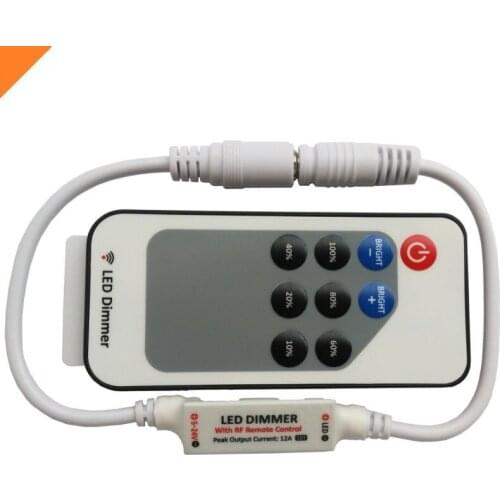 Mini RF Wireless Led remote and Dimmer Controller For Single Color Light SMD5050/3528/5730/5630/3014 Remote Control led strip