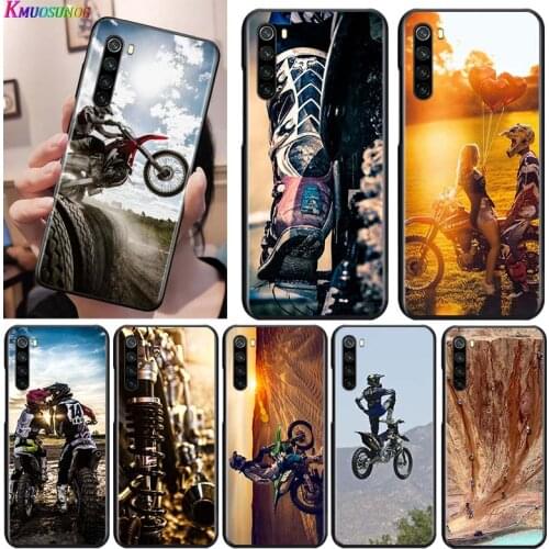 Motocross dirt bikes for OPPO Reno 2 Z 2Z 2F 3 4 5 Pro 5G 4Z 4SE 5F ACE F7 A5 A9 2020 Black Phone Case Soft Cover Shell