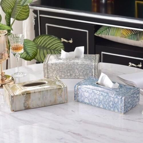Tissue Boxes Ceramic Towel Paper Holder Napkin Cases Removable Tissue Holder Living-Room Home Office Decorative Supplies