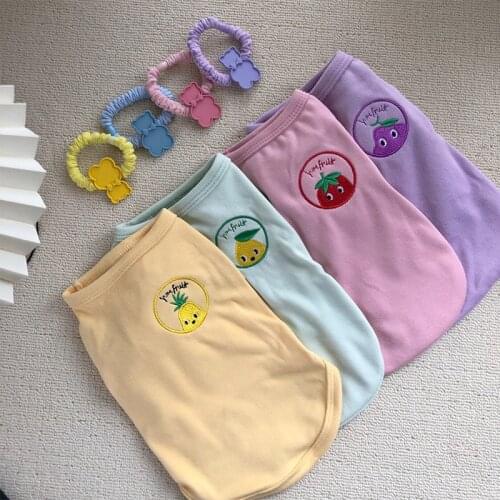 Fruit Print Pet Dog Clothes For Dogs Pets Clothing Autumn Pet Clothes Apparel Chihuahua Puppy Pet Clothing Ropa Perro Yorkshire