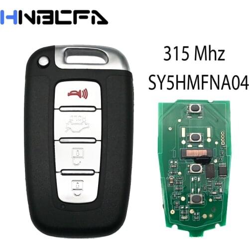4 Buttons Smart Car Key 315MHZ For HYUNDAI Elantra Genesis Veloster Equus Tucson Sonata Azera 2009-2015 SY5HMFNA04