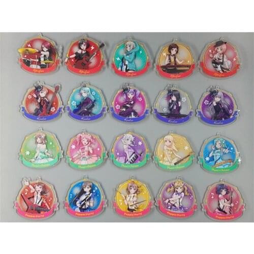 BanG Dream! Japanese anime figure acrylic mobile phone charms/keychain