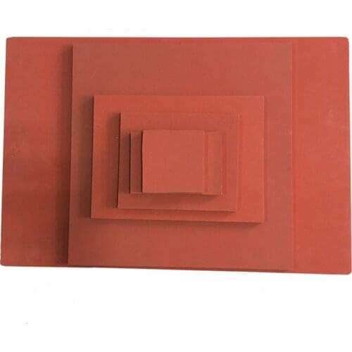 Custom Silicone Foam Sponge Plate Sheet Slab Heat Resist 260C Insulation Gasket Blanket 8mm Thick Red