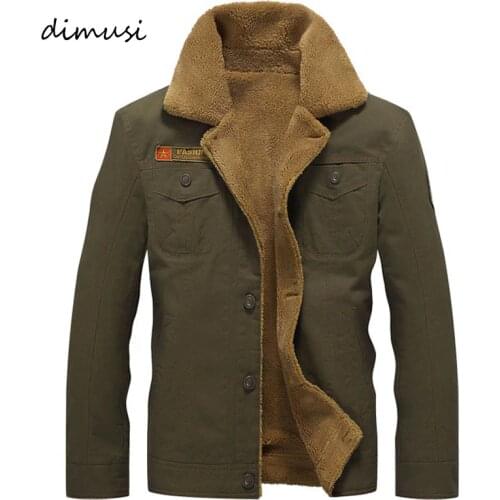 DIMUSI Winter Jacket Mens Military Fleece Warm jackets Male Fur Collar Coats Army Tactical Jacket Jaqueta Masculina 5XL,PA061