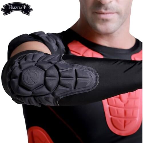 1PCS Honeycomb Elbow Pads Crashproof Arm Sleeves Basketball Football Volleyball Protector Padded Support Elbow Brace Shin Guards